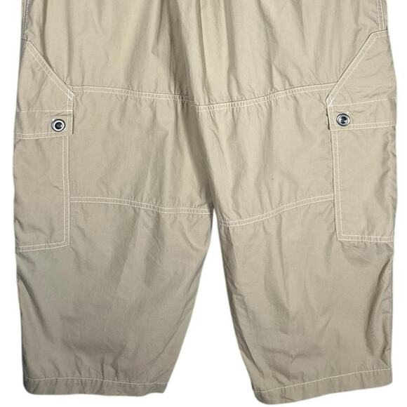 BDG Rih Baggy Cargo Pant NWT Sz 4 Barrel Leg Cotton Elastic Waist 90s Y2K - Picture 12 of 13